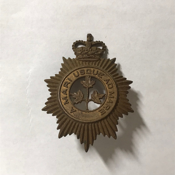 Canada: Canadian Guards "A Mari Usque Ad Mare" Cap Badge