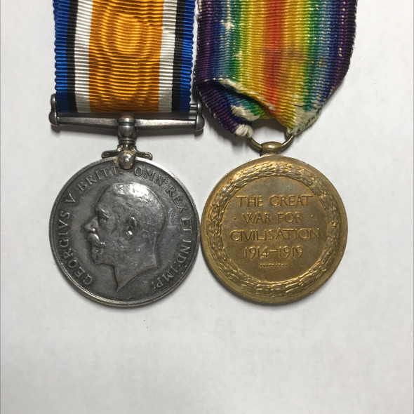 Canada: WWI Medal Pair Awarded To Pte. E. Pelletier (410168)