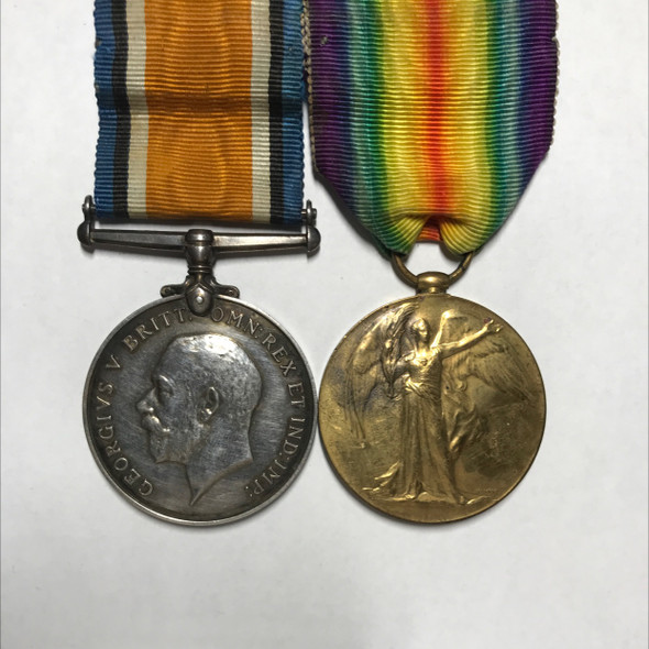 Canada: WWI Medal Pair Awarded To Pte. A.J. Joyce (150471)