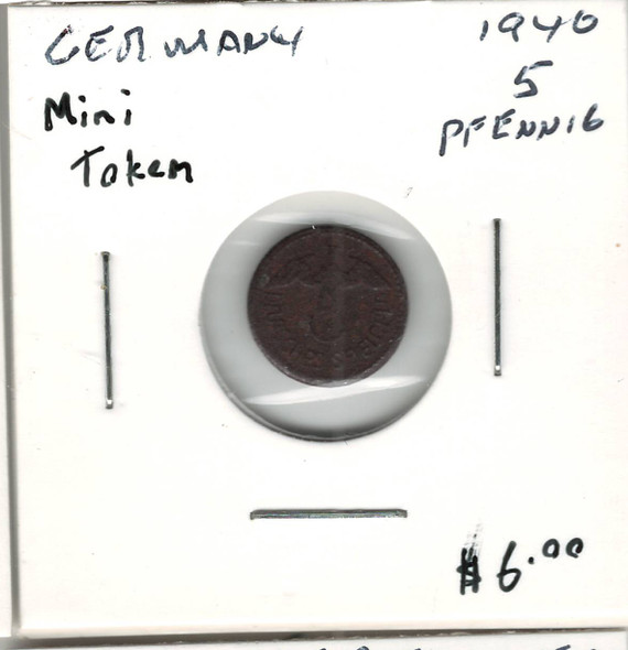 Germany: 1940 5 Pfennig Mini Token