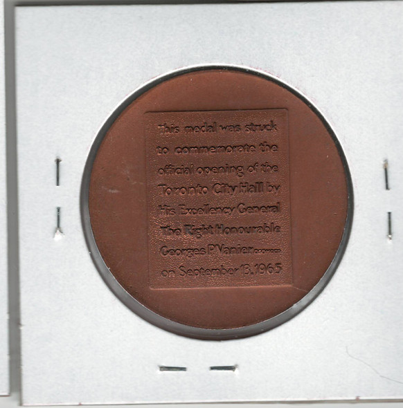 Canada: 1965 Toronto Medal