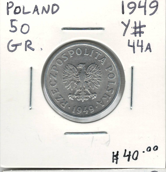 Poland: 1949 50 Groszy