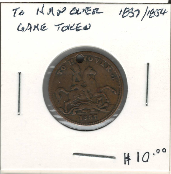 To Hanover Game Token 1837/1854