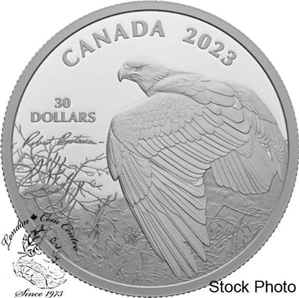 Canada: 2023 $30 Vantage Point - Bald Eagle by Robert Bateman 2 oz Pure Silver Coin