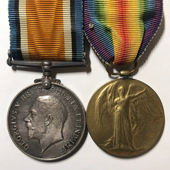 WWI Medal Pair Awarded to 142527 Pte. C.R. Atwell. 4-Can. Inf. WWI Medal Pair Awarded to 142527 Pte. C.R. Atwell. 4-Can. Inf.