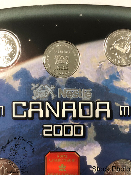 Canada: 2000 25 Cent Millennium Set with Medal - Special Nestle Edition