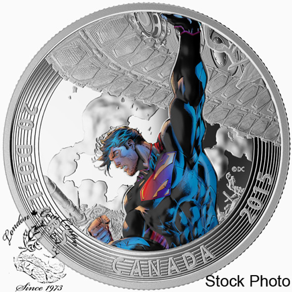 Canada: 2015 $20 Iconic Superman Comic Book Covers: Superman Unchained #2 Silver Coin