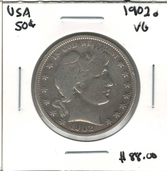 United States: 1902o 50 Cent VG United States: 1902o 50 Cent VG