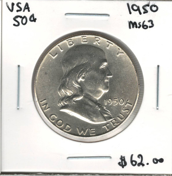 United States: 1950 50 Cent MS63