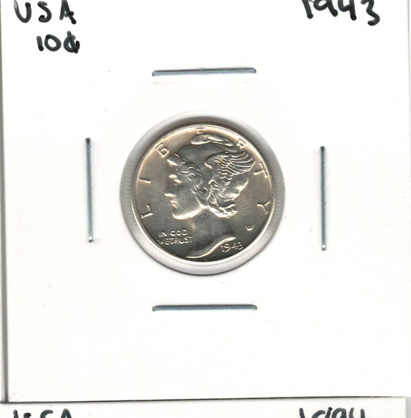 United States: 1943 10 Cent MS63