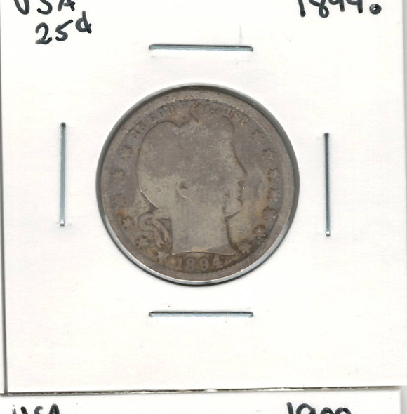United States: 1894o 25 Cent G4