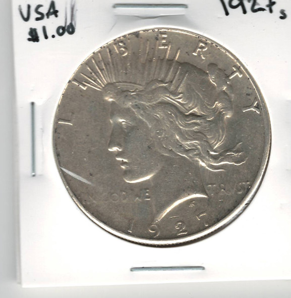 United States: 1927s Peace Dollar EF