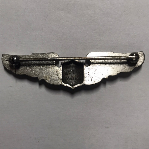 United States: American Airforce WWII Sterling Silver Pilot Wing United States: American Airforce WWII Sterling Silver Pilot Wing