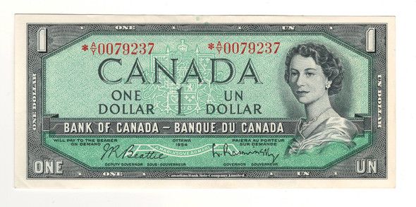 Canada: 1954 $1 Bank Of Canada Replacement  Banknote  A/Y