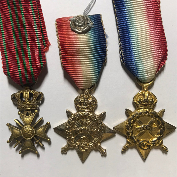 Lot of 3 WWI Miniature Medals