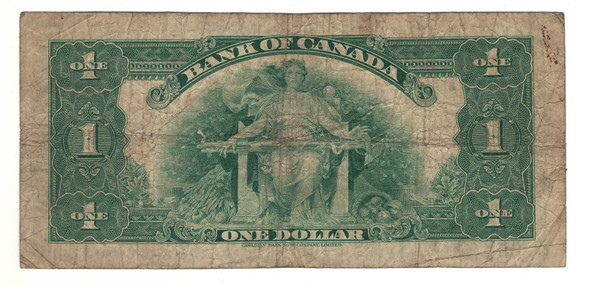 Canada: 1935 $1 Banknote - Bank of Canada English BC-1a Canada: 1935 $1 Banknote - Bank of Canada English BC-1a