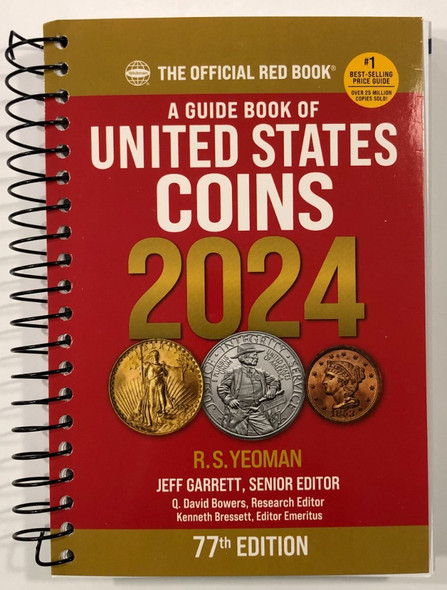 2024 The Official Red Book - A Guide Book of United States Coins - 77th Edition