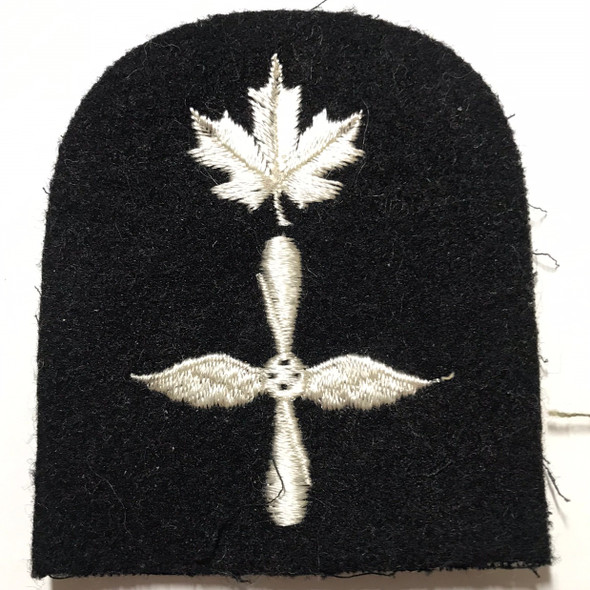 Canada: Post War Era Royal Navy Military Patch (Winged Propeller and Maple Leaf) (Style 2)