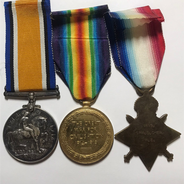 Great Britain: WWI Medal Pair And 1914-15 Star Awarded to Spr. Daniel Chew (1892) (Royal Engineers)