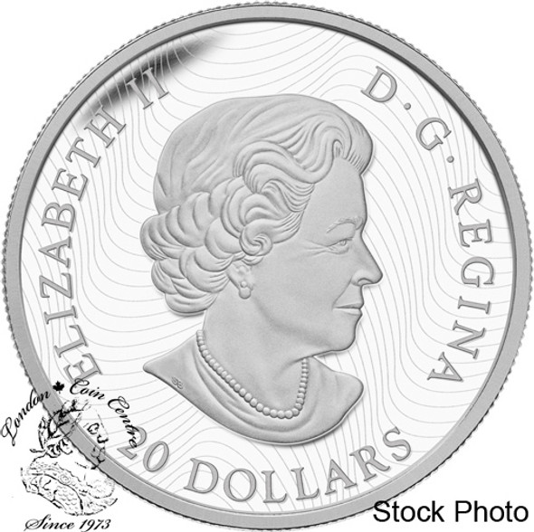 Canada: 2016 $20 Canadian Landscapes: The Rockies Silver Coin