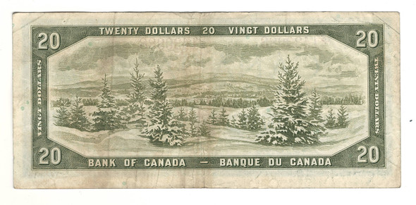 Canada: 1954  $20 Bank Of Canada Banknote BC-41b