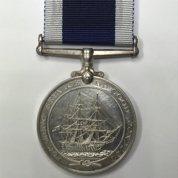 Great Britain: Royal Naval Long Service and Good Conduct Medal to K.60515 S. BOOTH. A/L. STOKER. H.M.S. BIRMINGHAM.