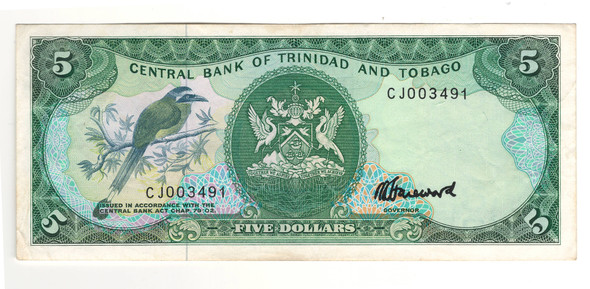 Trinidad and Tobago: 1985 5 Dollars Trinidad and Tobago: 1985 5 Dollars