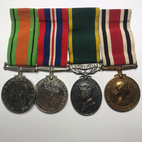 Great Britain: WWII Medal Group to 3531582 Pte. W. Hooper. Manchester Regiment