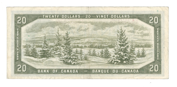 Canada: 1954 $20  Bank Of Canada Banknote BC-41b D/W