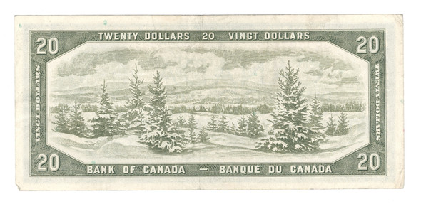 Canada: 1954 $20 Bank Of Canada Banknote  BC-41b S/E