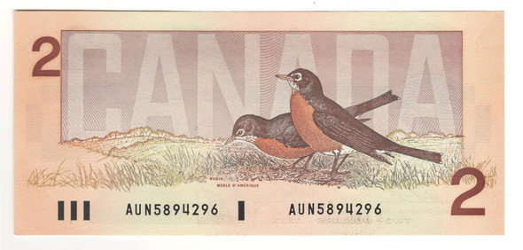 Canada: 1986 $2 Bank Of Canada Banknote AUN