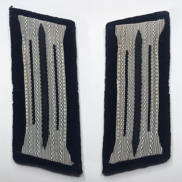 Germany: 3rd Reich Bahnschutz Collar Patch Pair