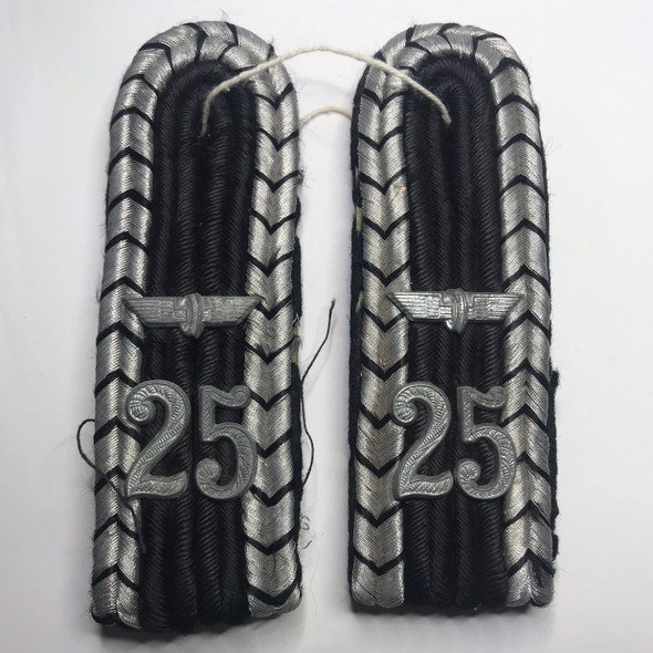 Germany: 3rd Reich Bahnschutz Gruppenfuhrer Shoulder Board Pair