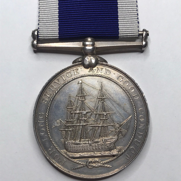 Great Britain: Royal Navy Long Service and Good Conduct Medal to Robert Pattison Gunner 7th Co. R.M.A.