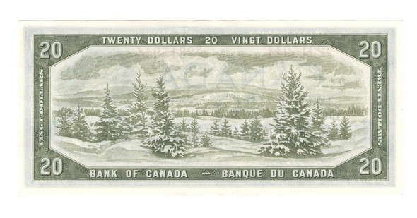 Canada: 1954 $20 Bank Of  Canada  Banknote R/E