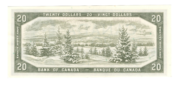 Canada: 1954 $20 Bank Of  Canada  Banknote Z/E