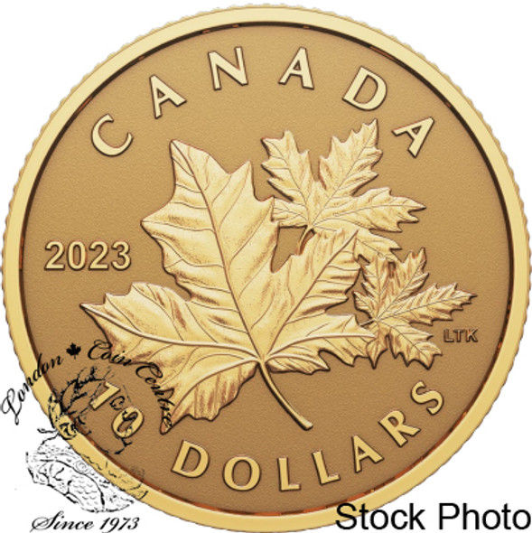Canada: 2023 $10 Everlasting Maple Leaf Pure Gold Coin Canada: 2023 $10 Everlasting Maple Leaf Pure Gold Coin