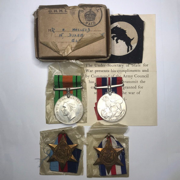 Great Britain: WWII Medal Group Awarded to A. Macleod of Glasgow Great Britain: WWII Medal Group Awarded to A. Macleod of Glasgow