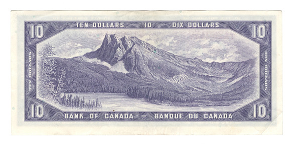 Canada: 1954 $10 Bank  Of Canada   Banknote   U/T