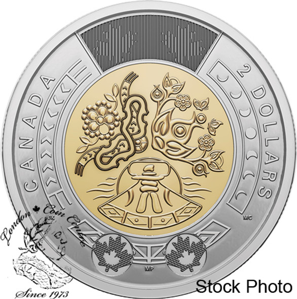 Canada: 2023 $2 National Indigenous Peoples Day Non-Coloured Coin