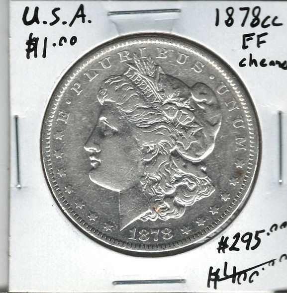 United States: 1878CC Morgan Dollar EF40 Cleaned