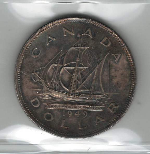 Canada: 1949 Silver Dollar ICCS MS64