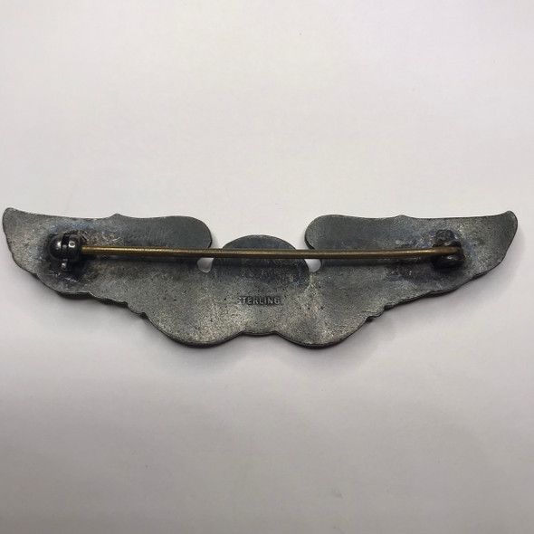 United States: WWII Era Sterling Silver Combat Observers Wings United States: WWII Era Sterling Silver Combat Observers Wings
