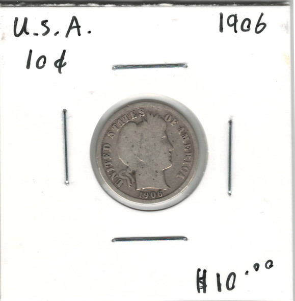 United States: 1906 10 Cent