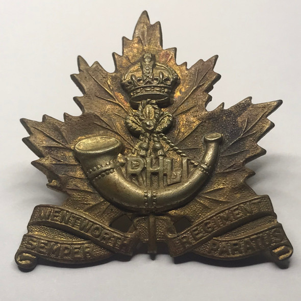 Canada: WWII Royal Hamilton Light Infantry (Wentworth Regiment) Cap Badge