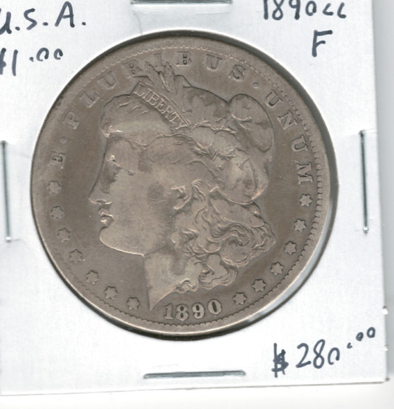 United States: 1890cc Morgan Dollar F12