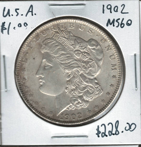 United States: 1902 Morgan Dollar MS60