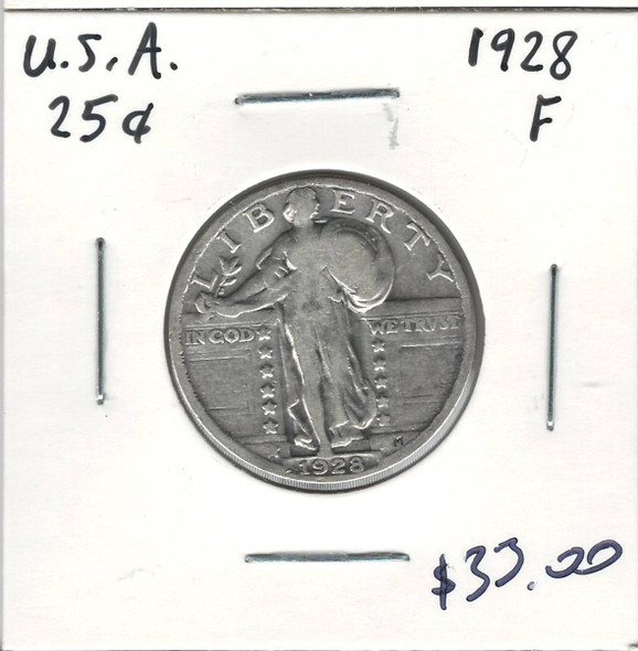 United States: 1928 25 Cent F12