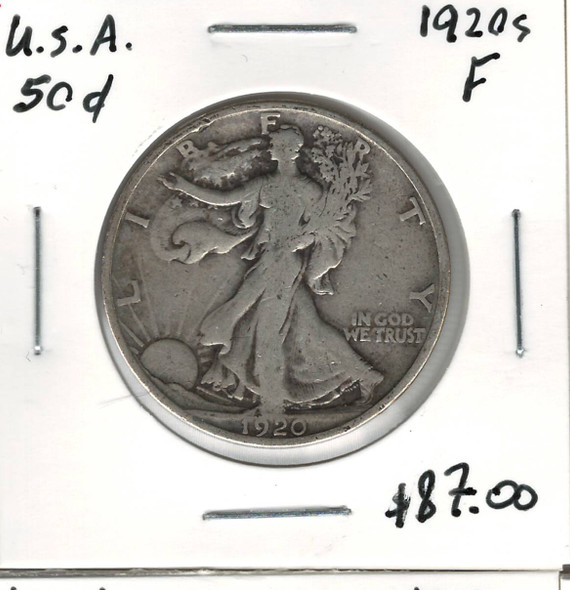 United States: 1920S 50 Cent F12