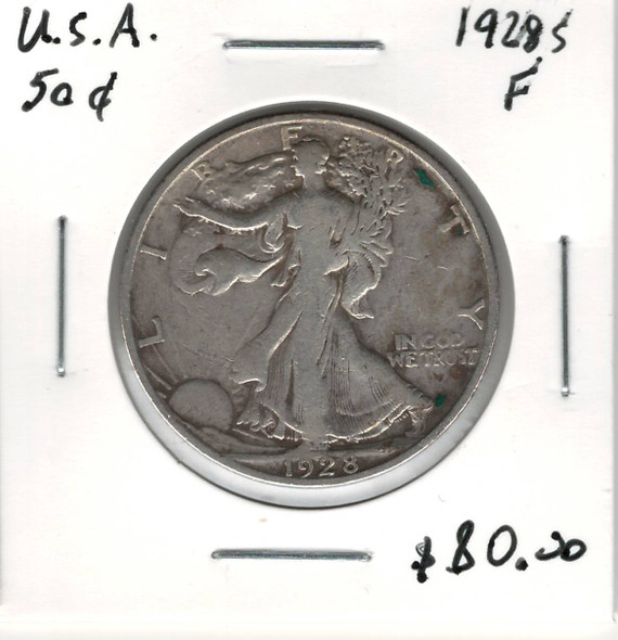 United States: 1928S 50 Cent F12